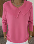 Lucia | Warm Knit Top with Soft Collar
