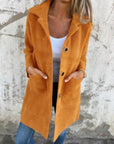 Rian - Long Sleeve Button Down Jacket With Pockets