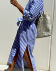 Sophia | Timeless Striped Shirt Dress with Elegant Comfort