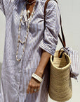 Sophia | Timeless Striped Shirt Dress with Elegant Comfort