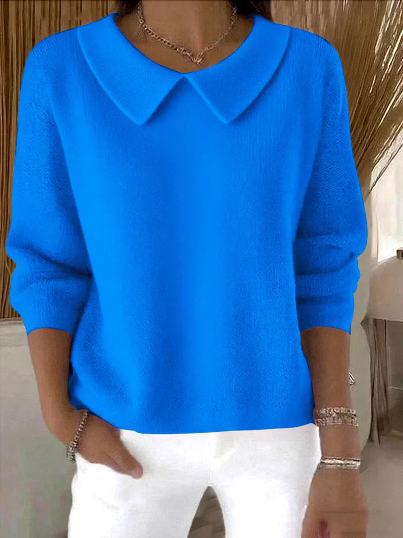 Savrani™ | Comfortable long-sleeved cotton sweater