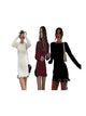 Apricot*1 pc+Black And White*1 pc+Burgundy*1 pc