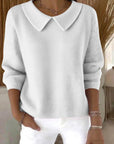 Savrani™ | Comfortable long-sleeved cotton sweater
