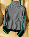 Clémence | Turtleneck sweater with contrasting stripes