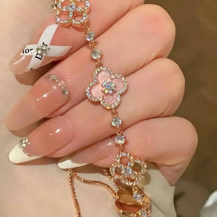 Sakura Clover Bracelet