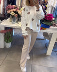Gina™- Heart Printed Two-Piece Set