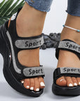 Riane - Orthopedic Platform Sandals with Crystal Details