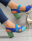 Elara | Cross Strap Comfort Heels