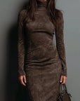 Frosina - suede midi dress