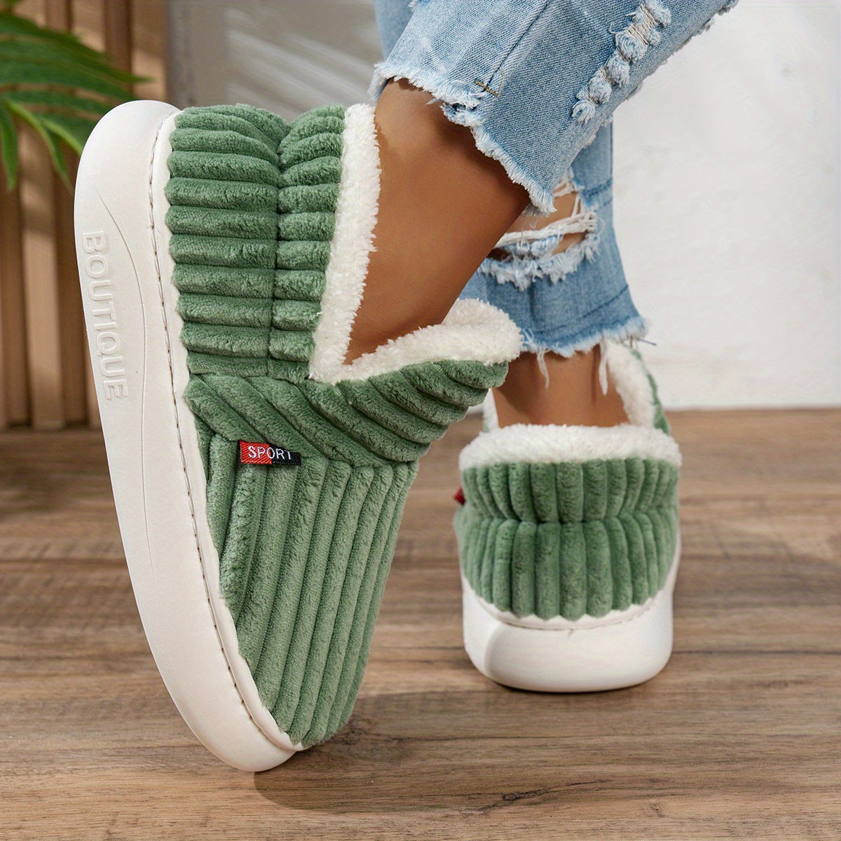 CozyStep Plush House Slippers