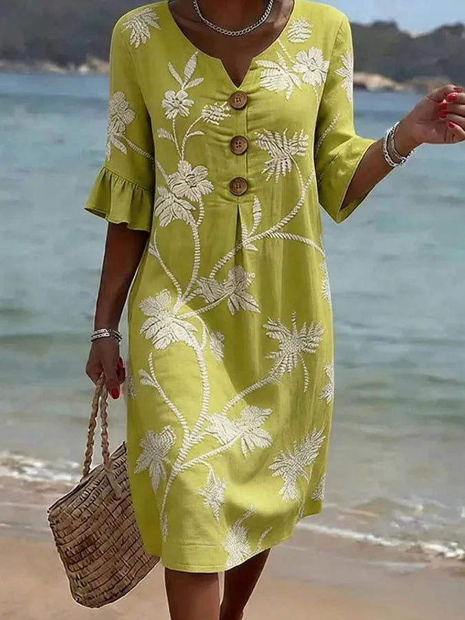 Rosa™ | Everyday Comfort Dress With Floral Print