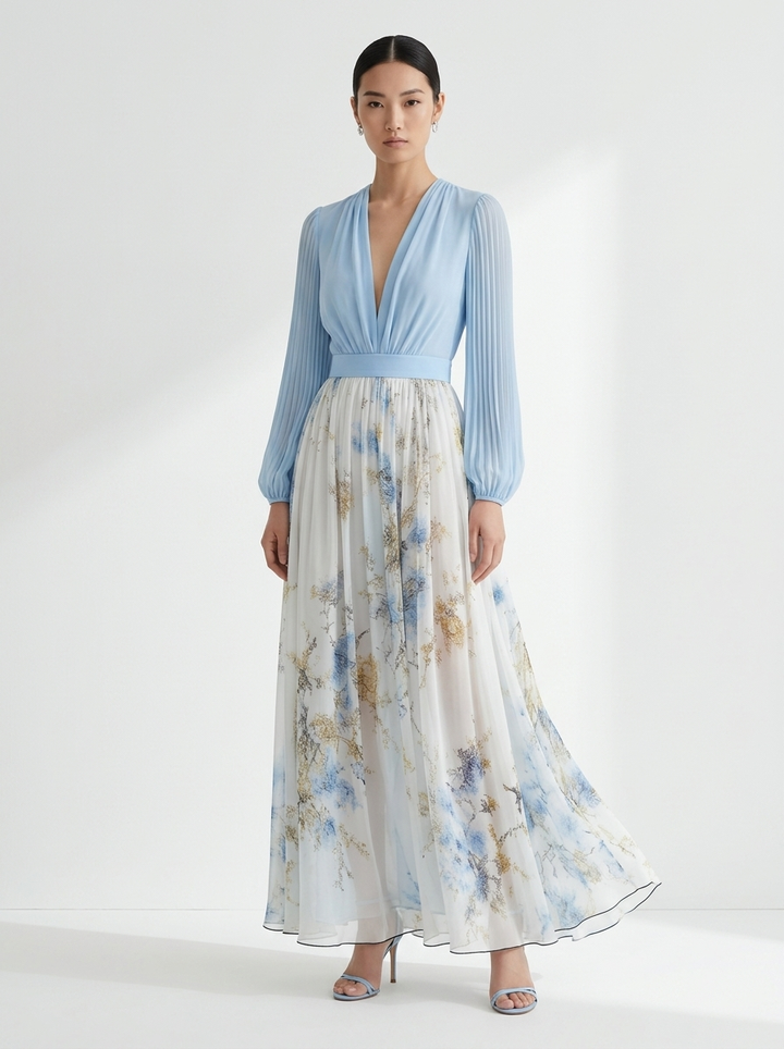 Penelope™ | Beautiful Maxi Dress with Floral Print