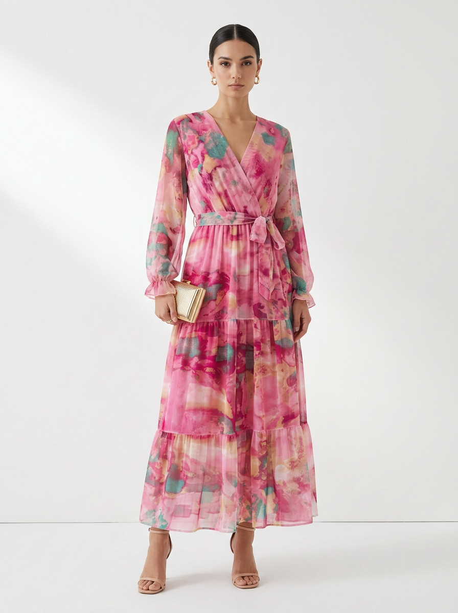 Hazel™ | Wrap Dress with Floral Print