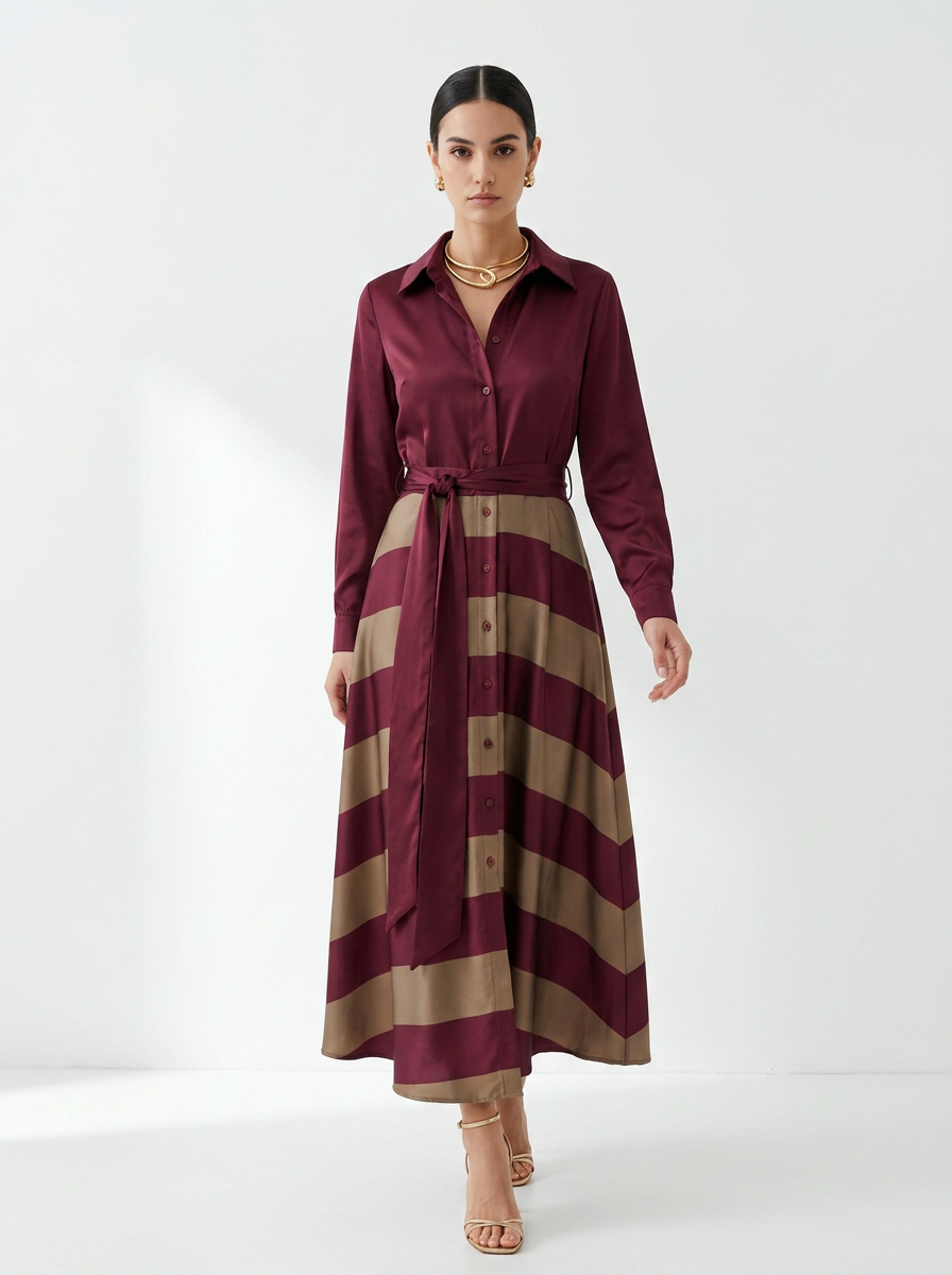 Mila™ | Striped Maxi Dress