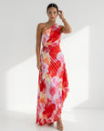Adeline™ | Vibrant Tropical Evening Dress