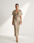 Palmera | Twisted V-Neck Maxi Dress
