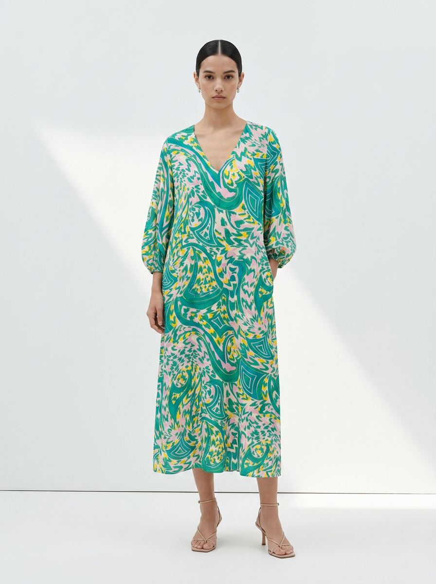 Hailey | Abstract Boho Maxi