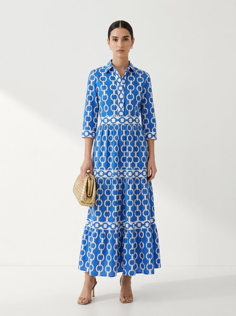 ALYANA™ - Chain Link Midi Dress