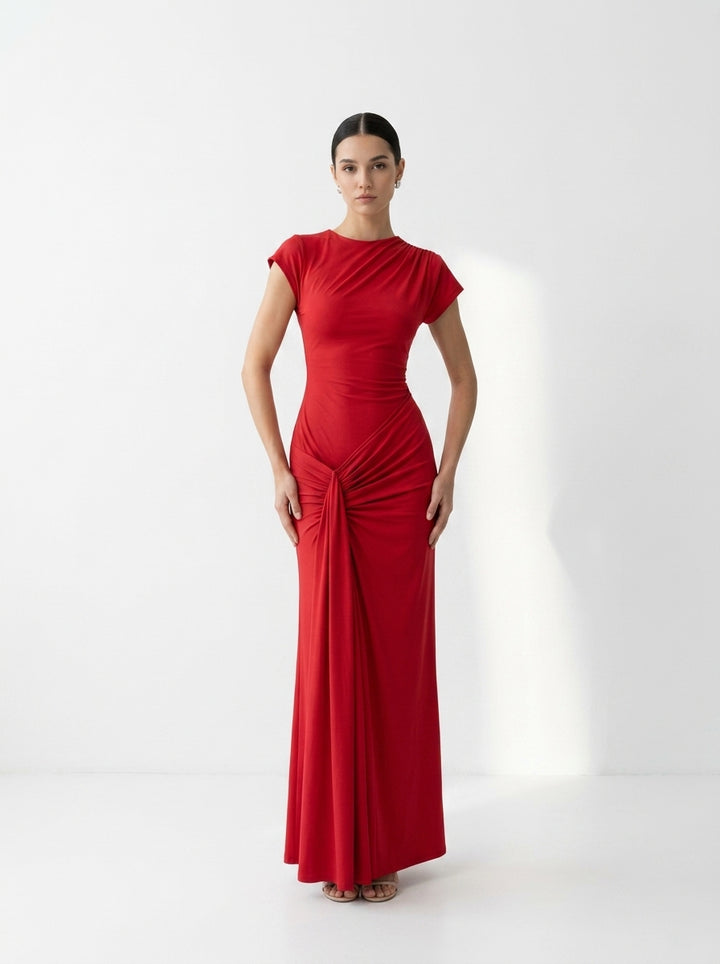 NICOLET™ - Formal Tie Back Bodycon Evening Dress