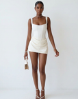 CRISELDA™ - Sexy Fishbone Bodycon Ruched Mini Corset Party Dress
