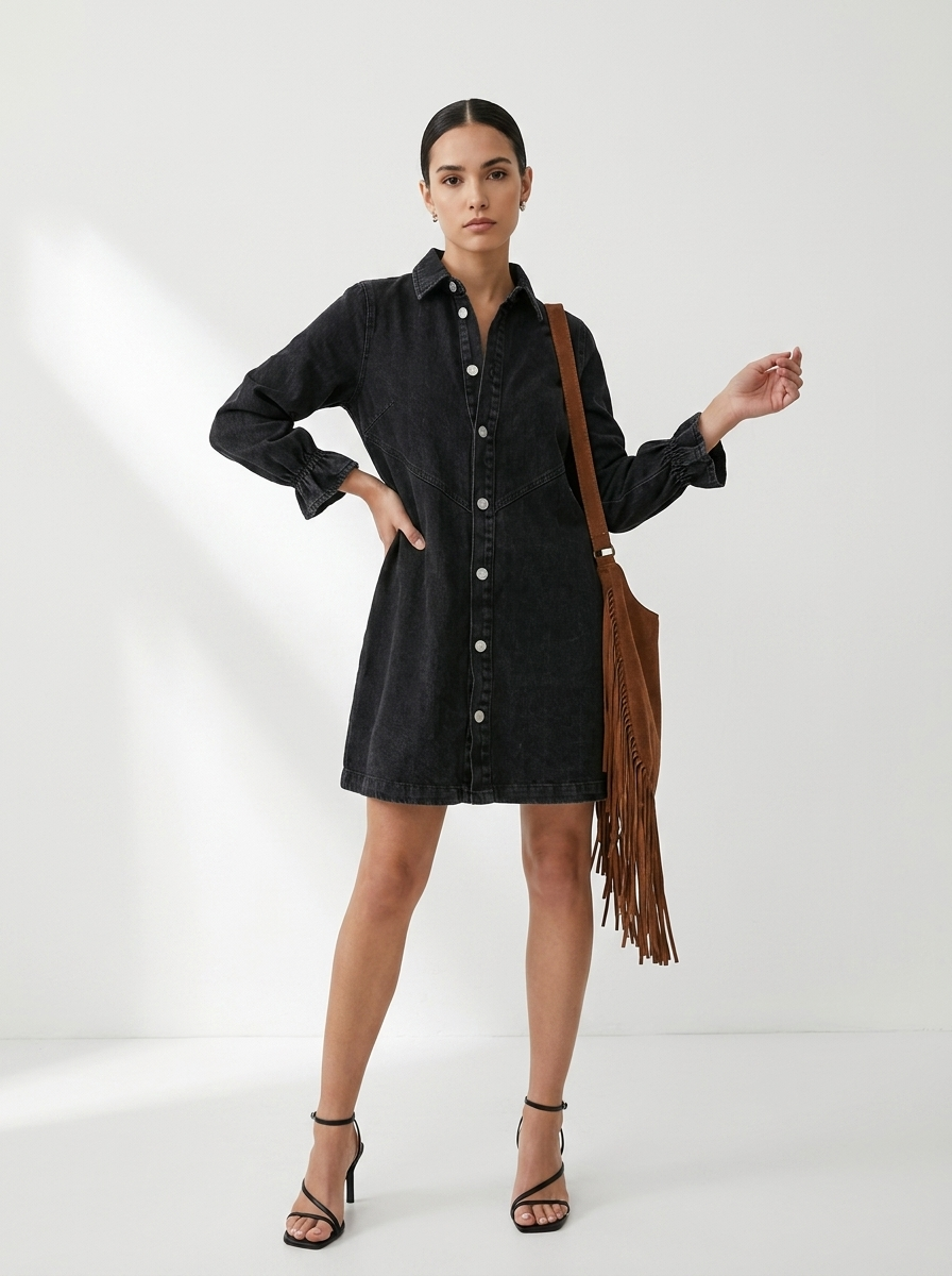 RENEE™ – Stylish Puff Sleeve Mini Dress