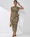 NEVAEH™ – Stylish Leopard Print Bodycon Dress