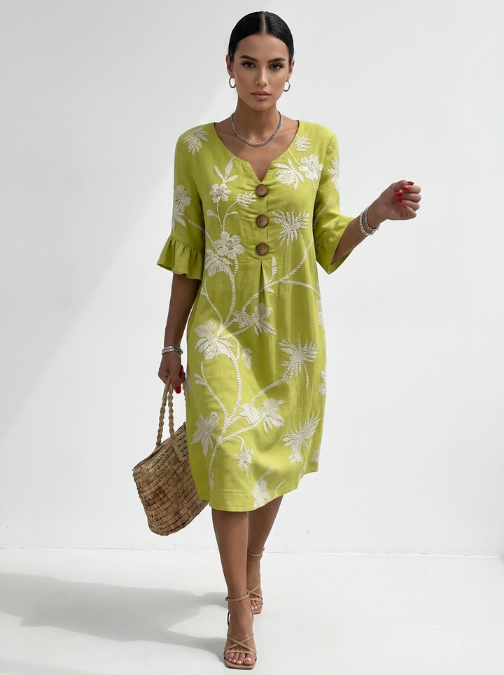 Rosa™ | Everyday Comfort Dress With Floral Print