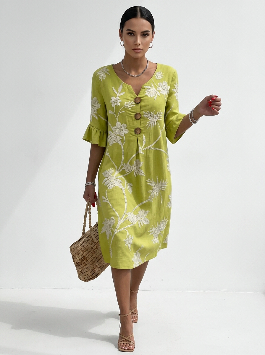 Rosa™ | Everyday Comfort Dress With Floral Print