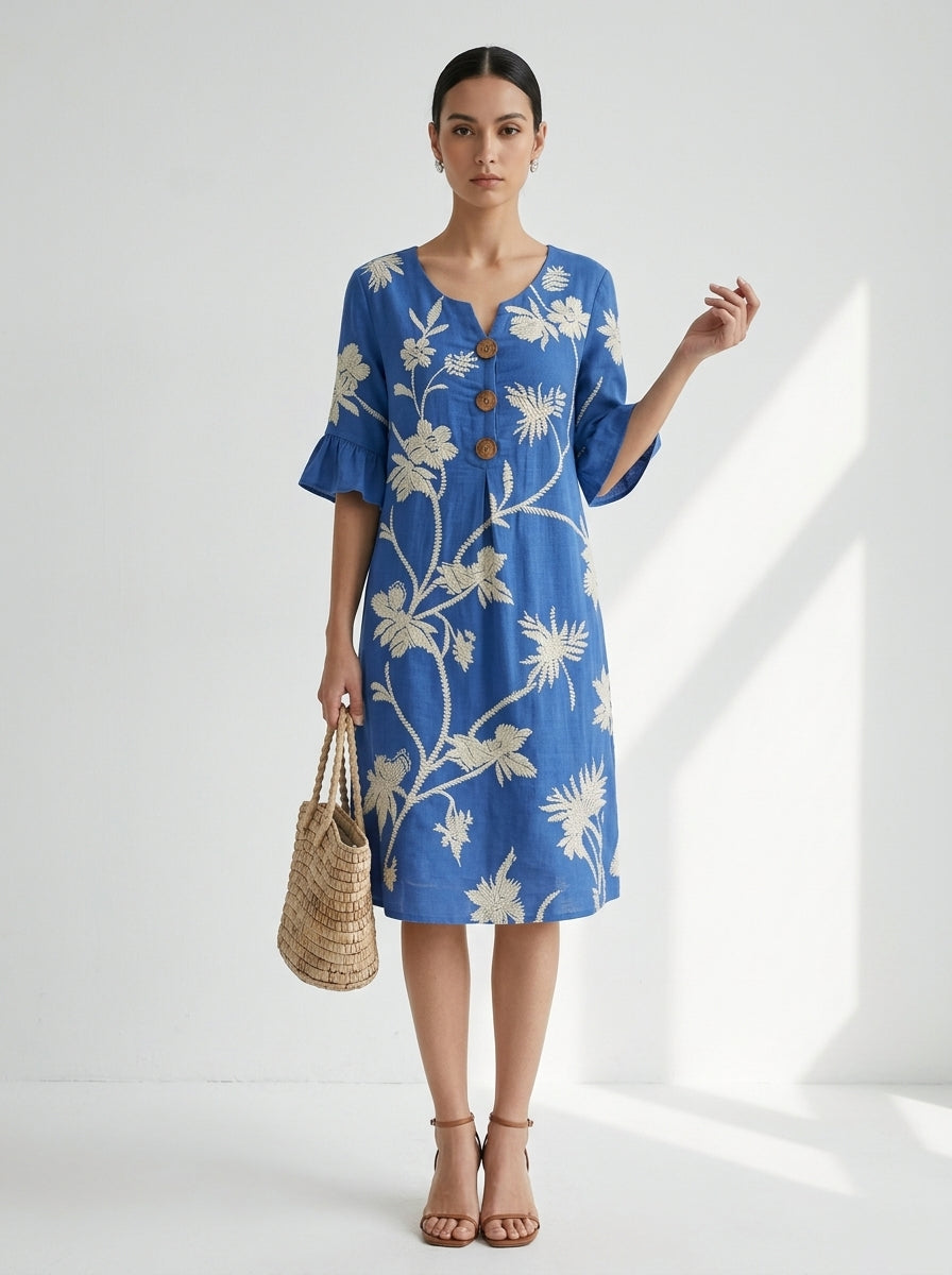 Vera | Everyday Comfort Dress With Floral Print