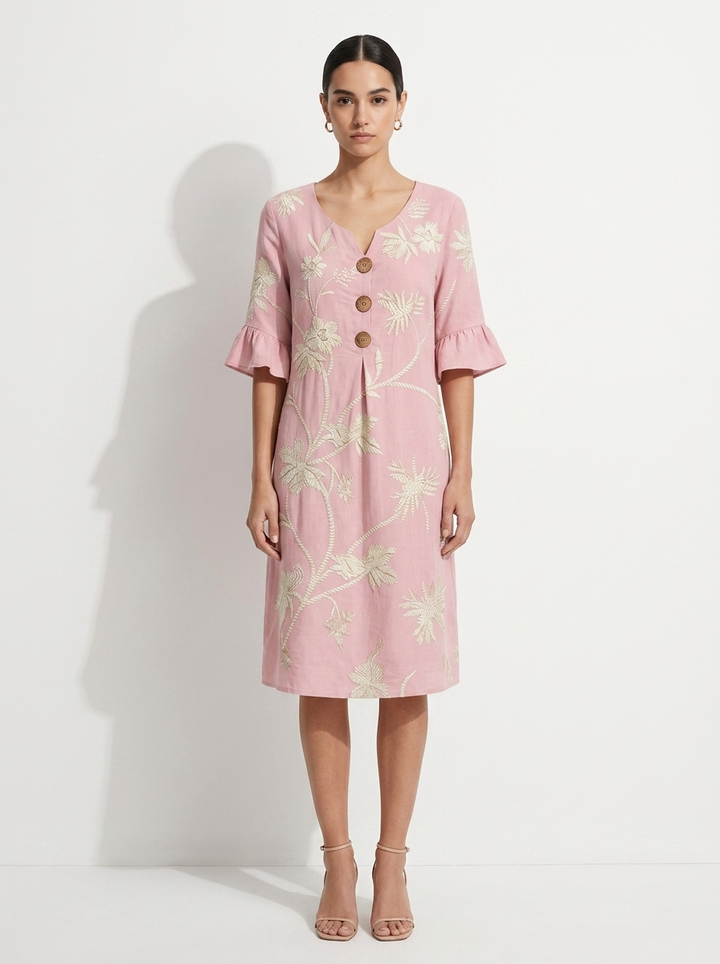 Lena | Everyday Comfort Dress With Floral Print
