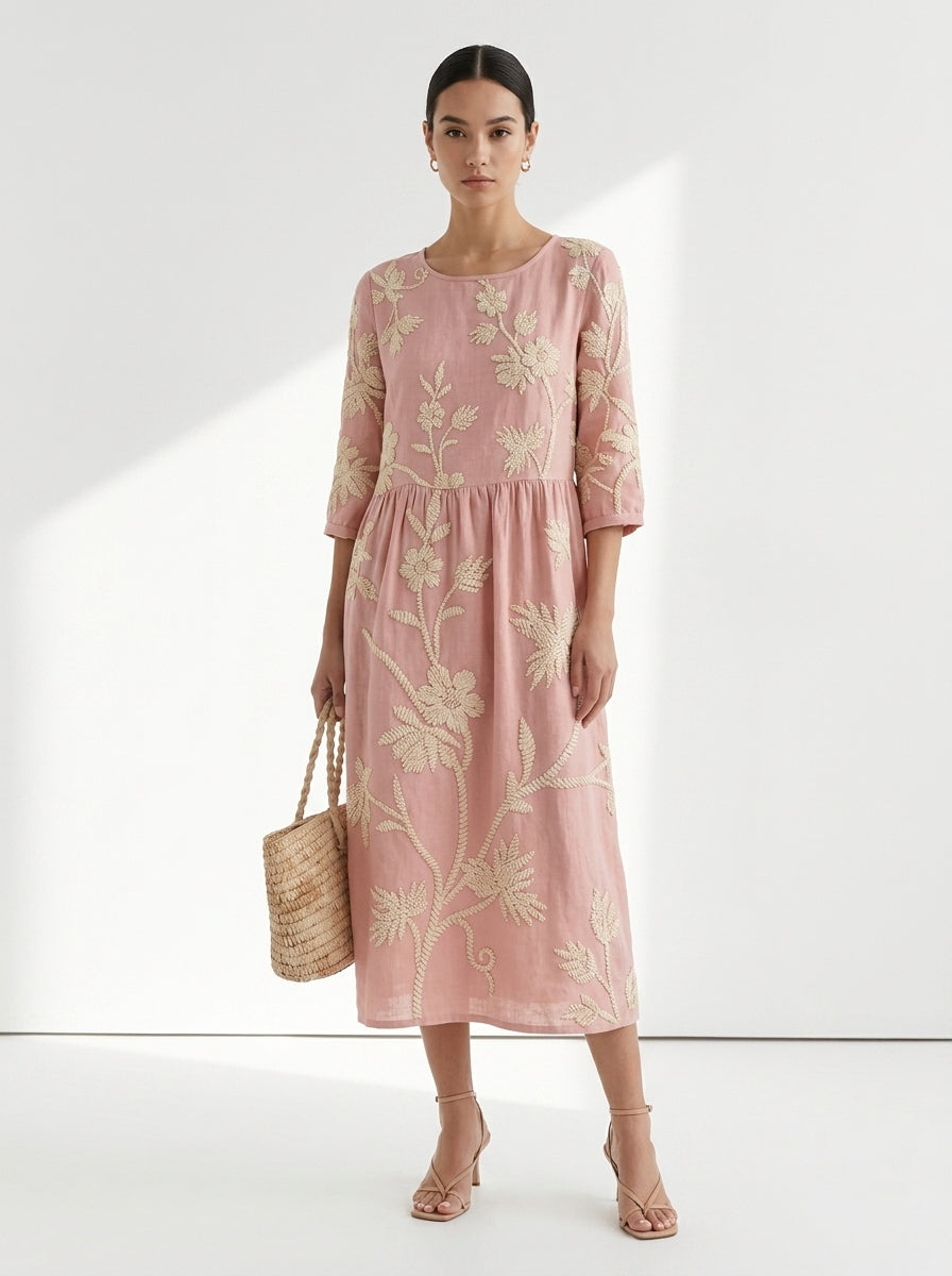 Odette™ | Everyday Comfort Dress With Floral Print