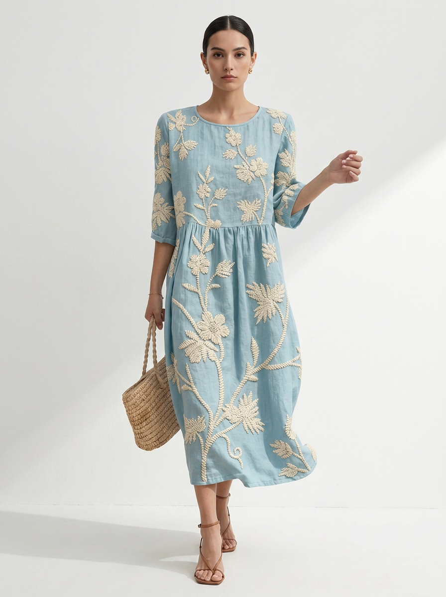 Fleur™ | Everyday Comfort Dress With Floral Print