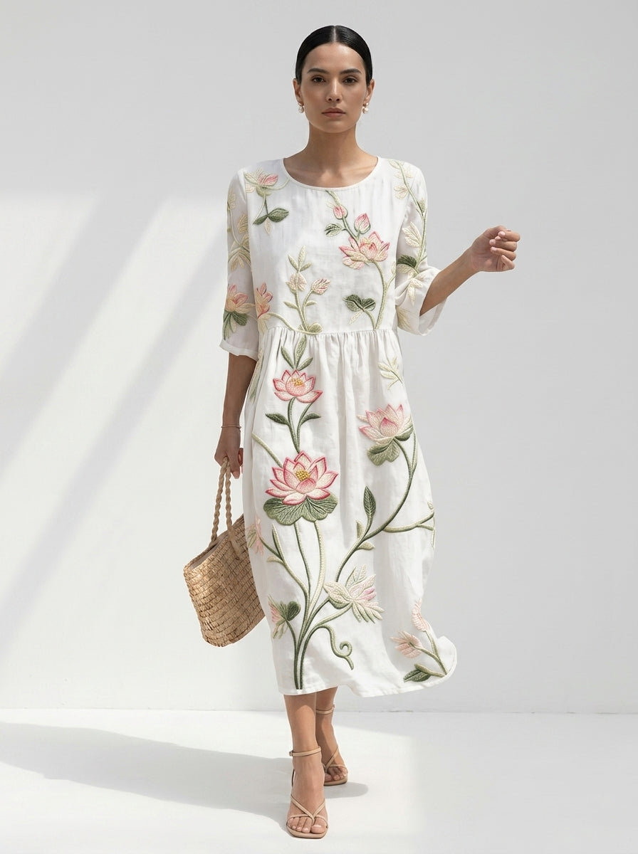 Calla™ | Everyday Comfort Dress With Floral Print