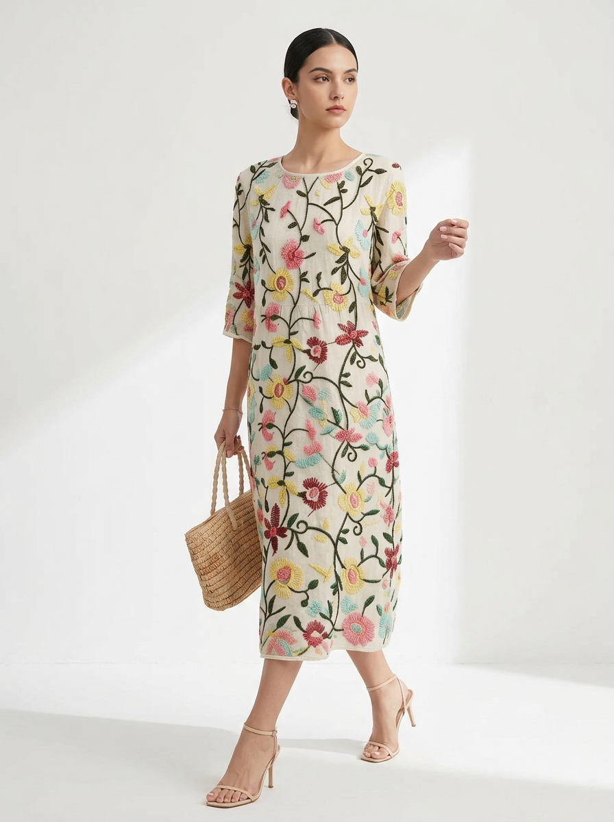 Fern™ | Everyday Comfort Dress With Floral Print