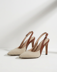 Amélie | Contrast Slingback Heels