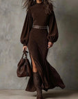 Harriet | Vintage Suede Midi Dress