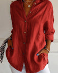 Sasha | Elegant Shirt with Pleated Style