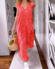 Glaiza | V-Neck Maxi Dress