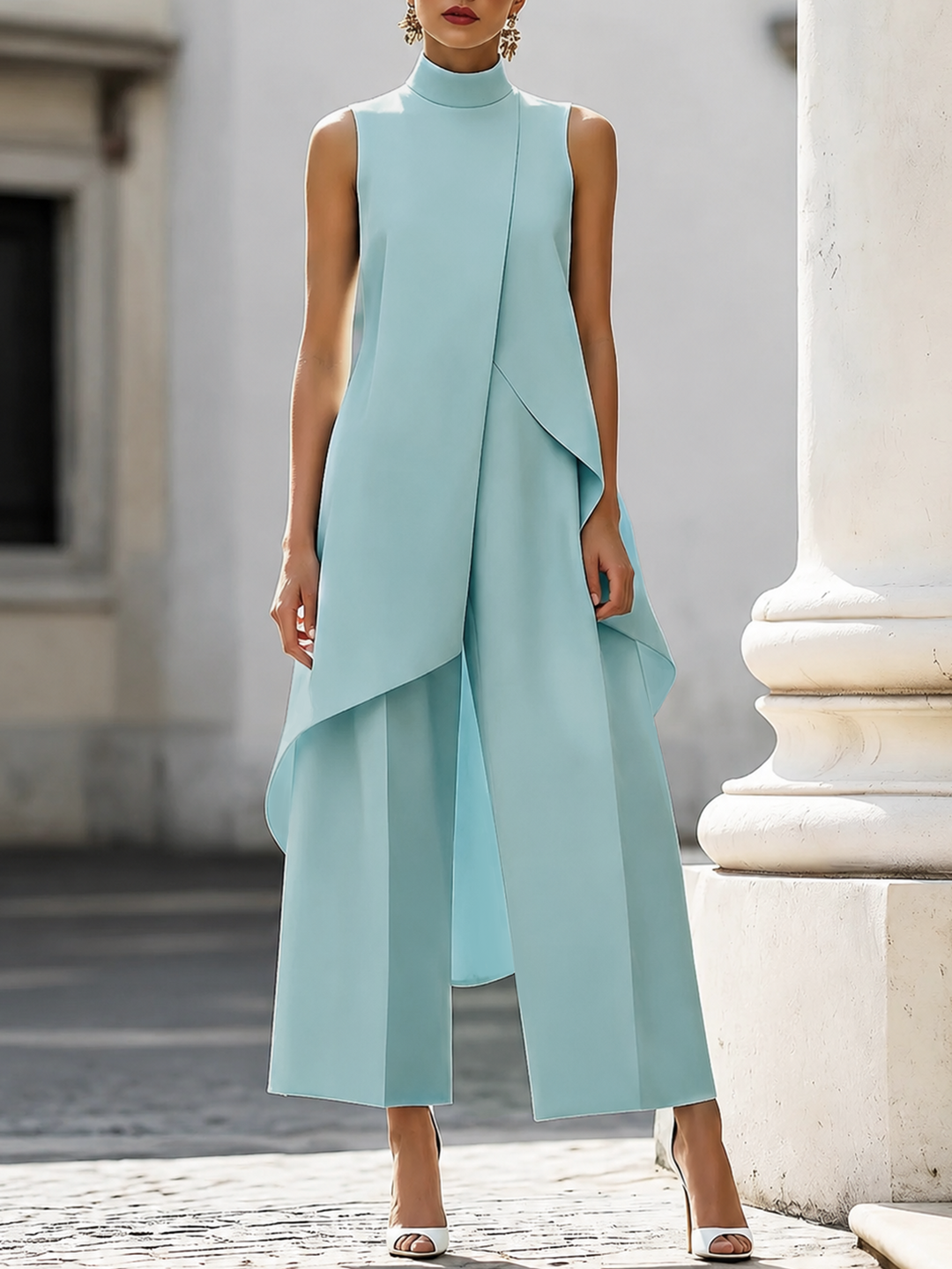 Martina - Elegant, wide-cut one-piece swimsuit