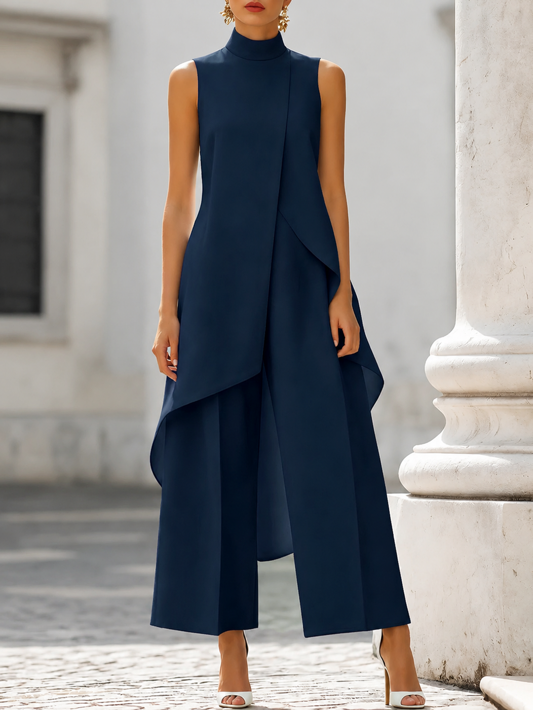 Martina - Elegant, wide-cut one-piece swimsuit