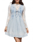 LAUREN™ – Vintage Inspired Sleeveless V Neck Mini Dress