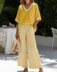 Amalia - An Elegant Yet Casual Striped Set