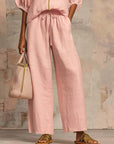 Alba | Two-piece set: Relaxed-fit shirt and wide-leg pants