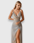 RONA™ – Sophisticated Slit Maxi Dress