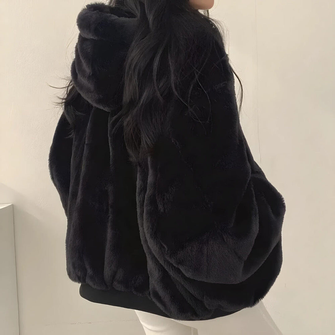 Rane™ - Reversible teddy wool hooded jacket