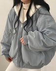 Rane™ - Reversible teddy wool hooded jacket