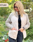Julia-Knit Patchwork Jacket