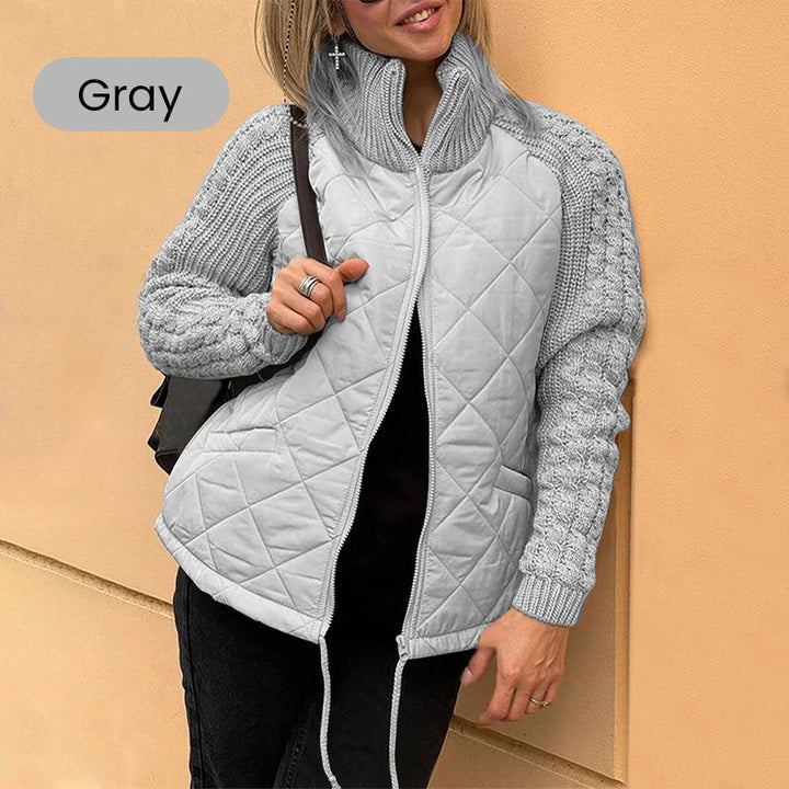 Julia-Knit Patchwork Jacket