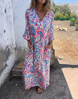 Hailey | Abstract Boho Maxi