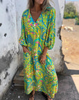 Hailey | Abstract Boho Maxi